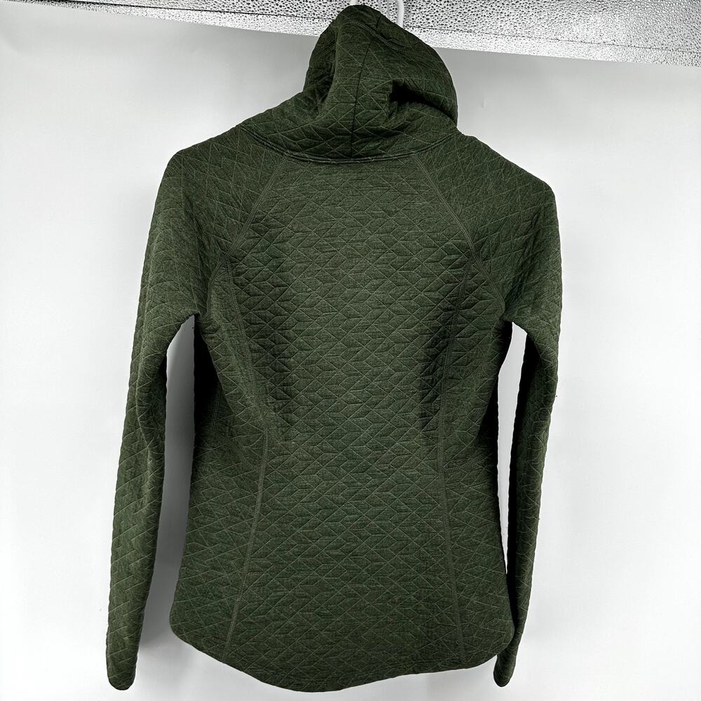 Marmot Annie Sweatshirt Quilted Cowl Neck Pockets Activewear Pullover Green S - Picture 7 of 7